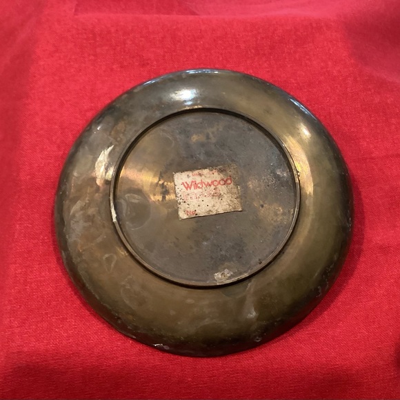 Vintage Brass / Bronze Made in Japan Dragon & Flower Designed Tray, Plate, Rare - Picture 4 of 8